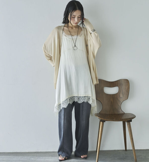 Doux archives「ミドル丈シアーカーディガン／」|カーディガン|