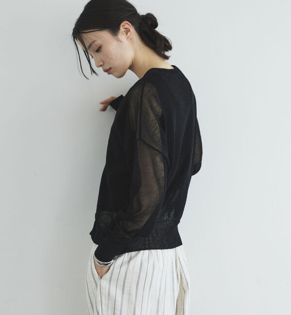 Doux archives「ストローヤーンニットカーディガン」|カーディガン|