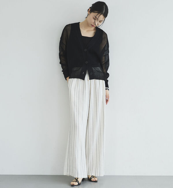 Doux archives「ストローヤーンニットカーディガン」|カーディガン|