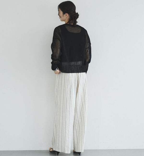 Doux archives「ストローヤーンニットカーディガン」|カーディガン|