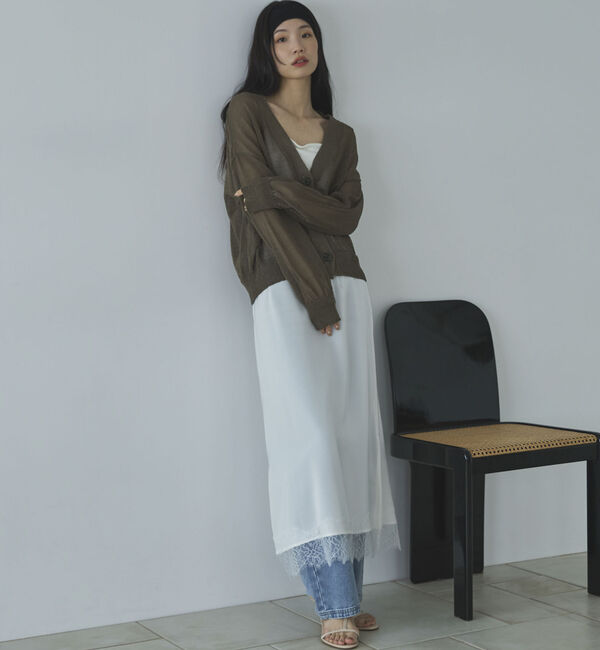 Doux archives「ストローヤーンニットカーディガン」|カーディガン|