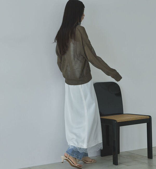 Doux archives「ストローヤーンニットカーディガン」|カーディガン|