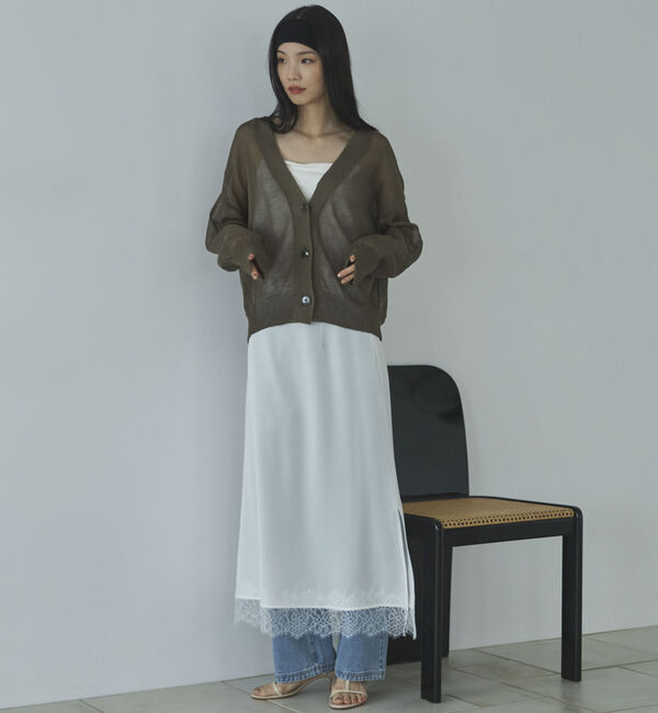 Doux archives「ストローヤーンニットカーディガン」|カーディガン|