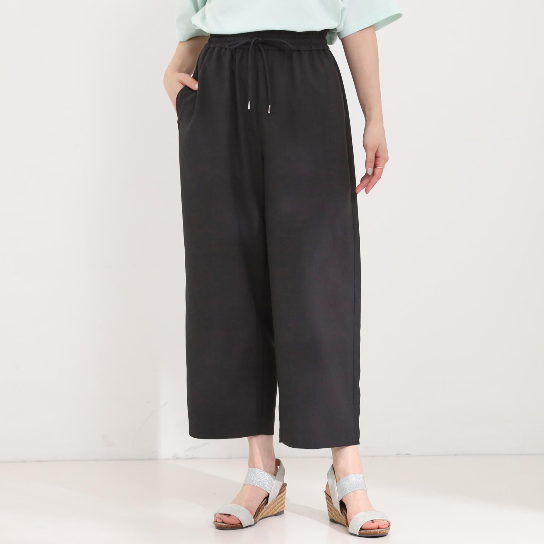 SHOO･LA･RUE「【着丈選べる/セットアップ可/洗濯後しわになりにくい】イージーワイドパンツ」|その他|