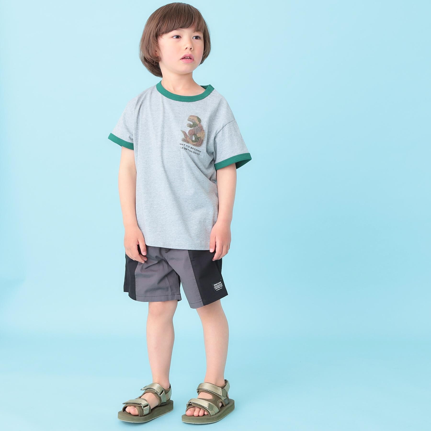 SHOO･LA･RUE「【100-120cm】サガラ恐竜Tシャツ」|Tシャツ・カットソー|