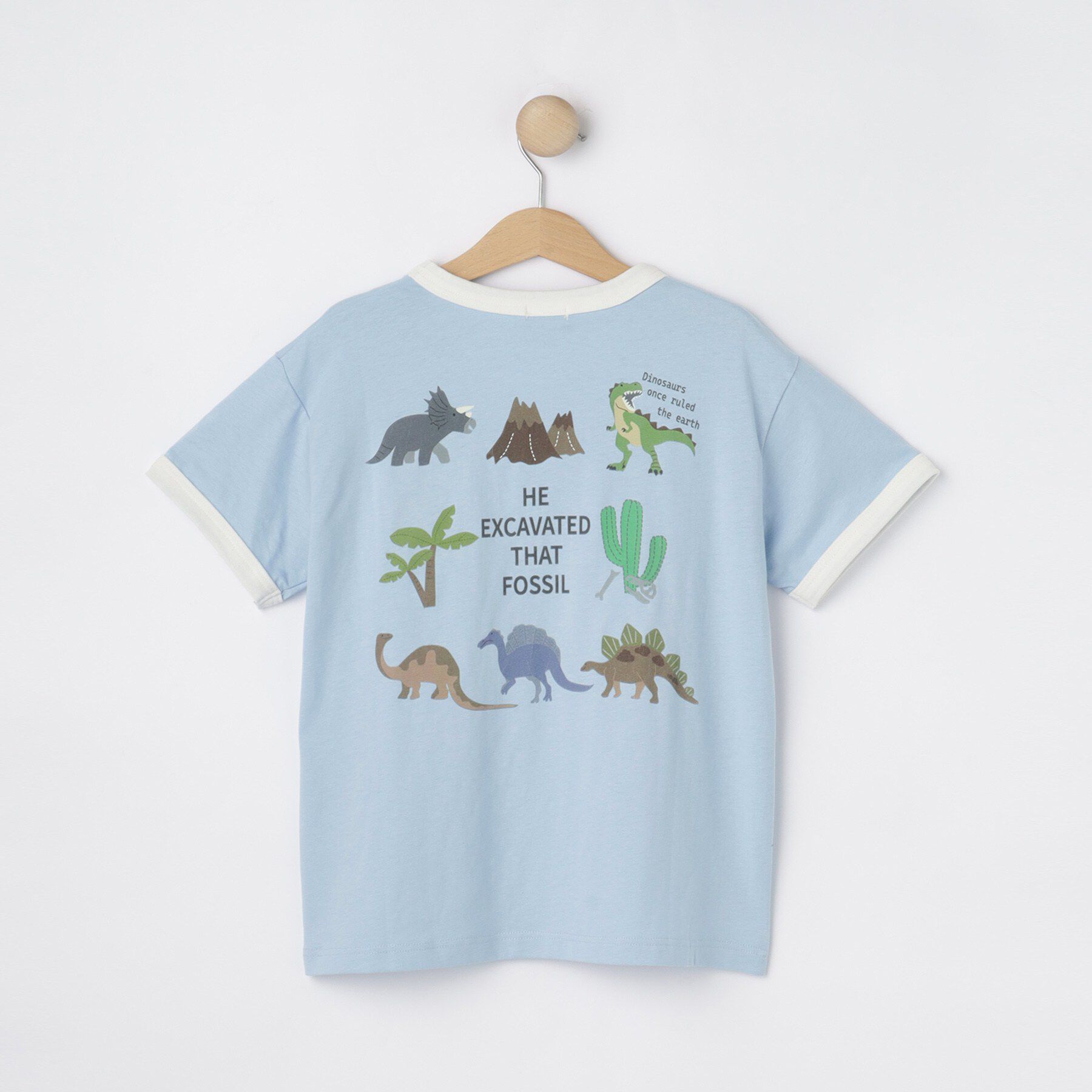 SHOO･LA･RUE「【100-120cm】サガラ恐竜Tシャツ」|Tシャツ・カットソー|