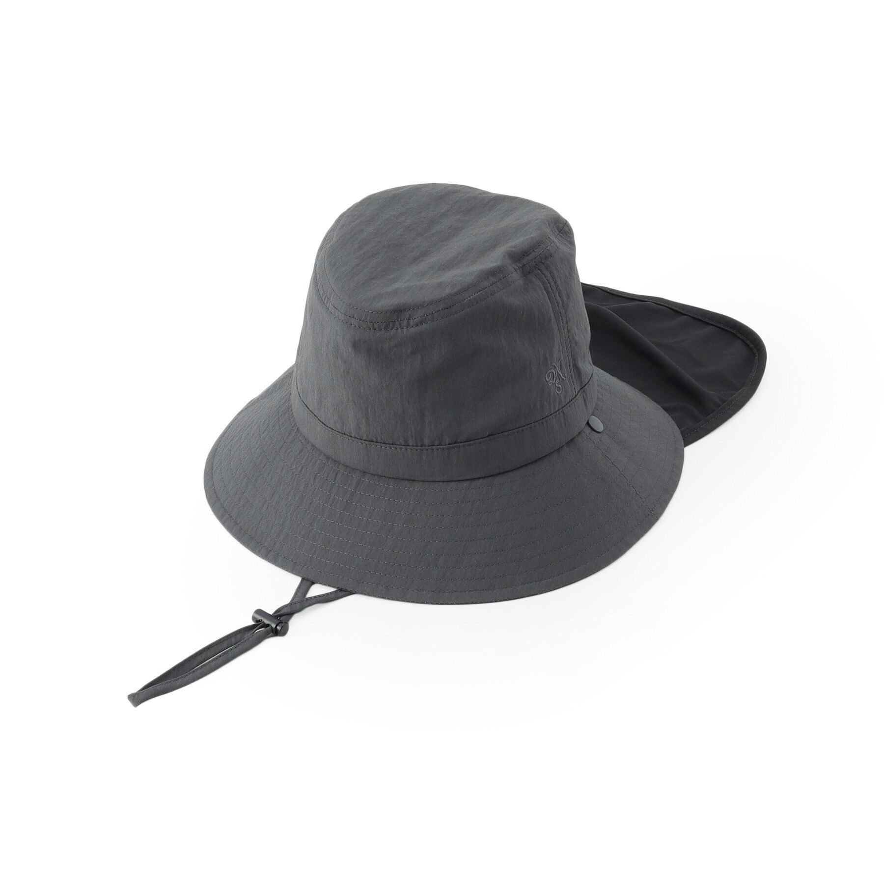 Dessin「【遮熱・接触冷感・UVカット】 サンシェード付HAT」|ハット|チャコールグレー(0