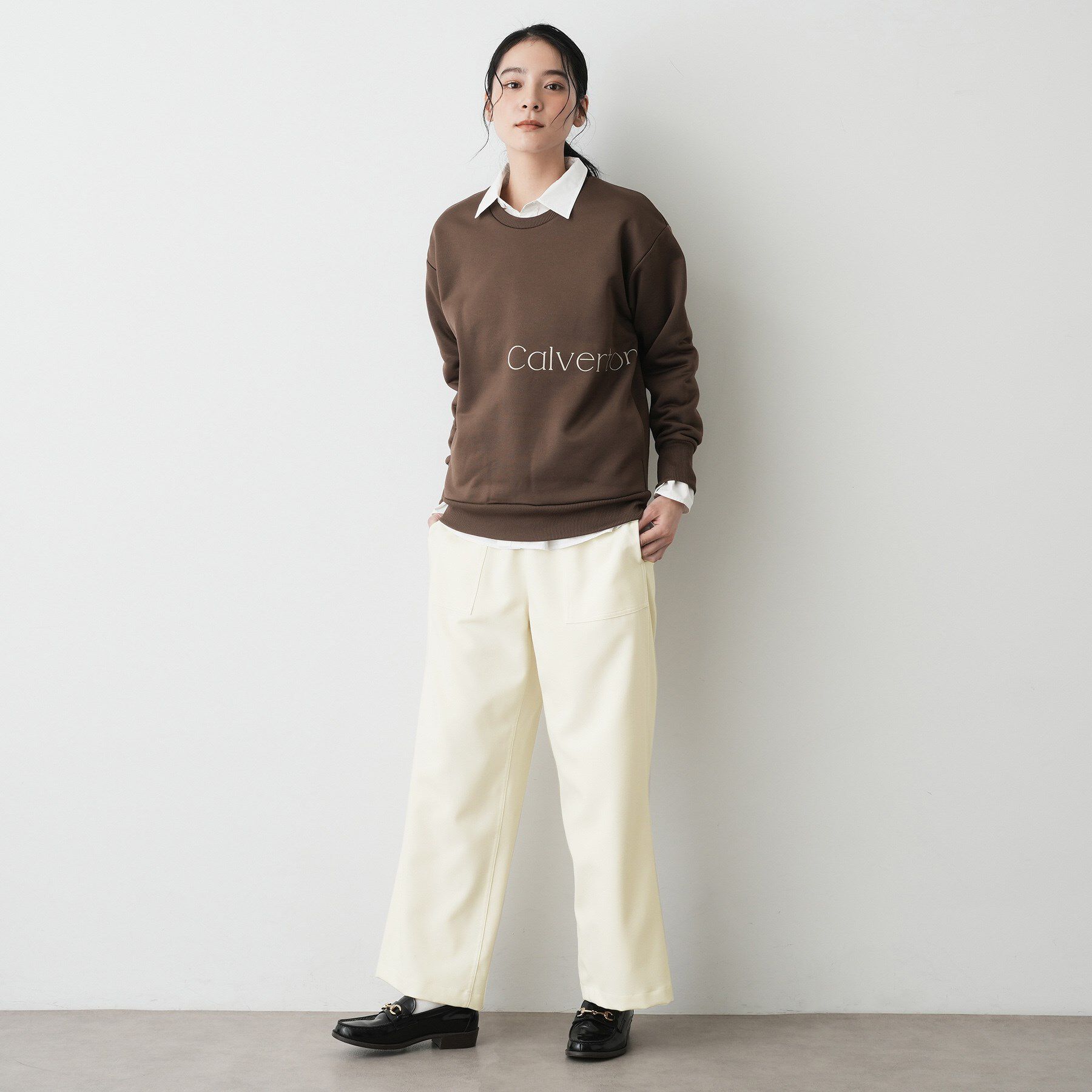 Dessin「【裏地付き/洗える】コンフォートワイドパンツ」|その他|