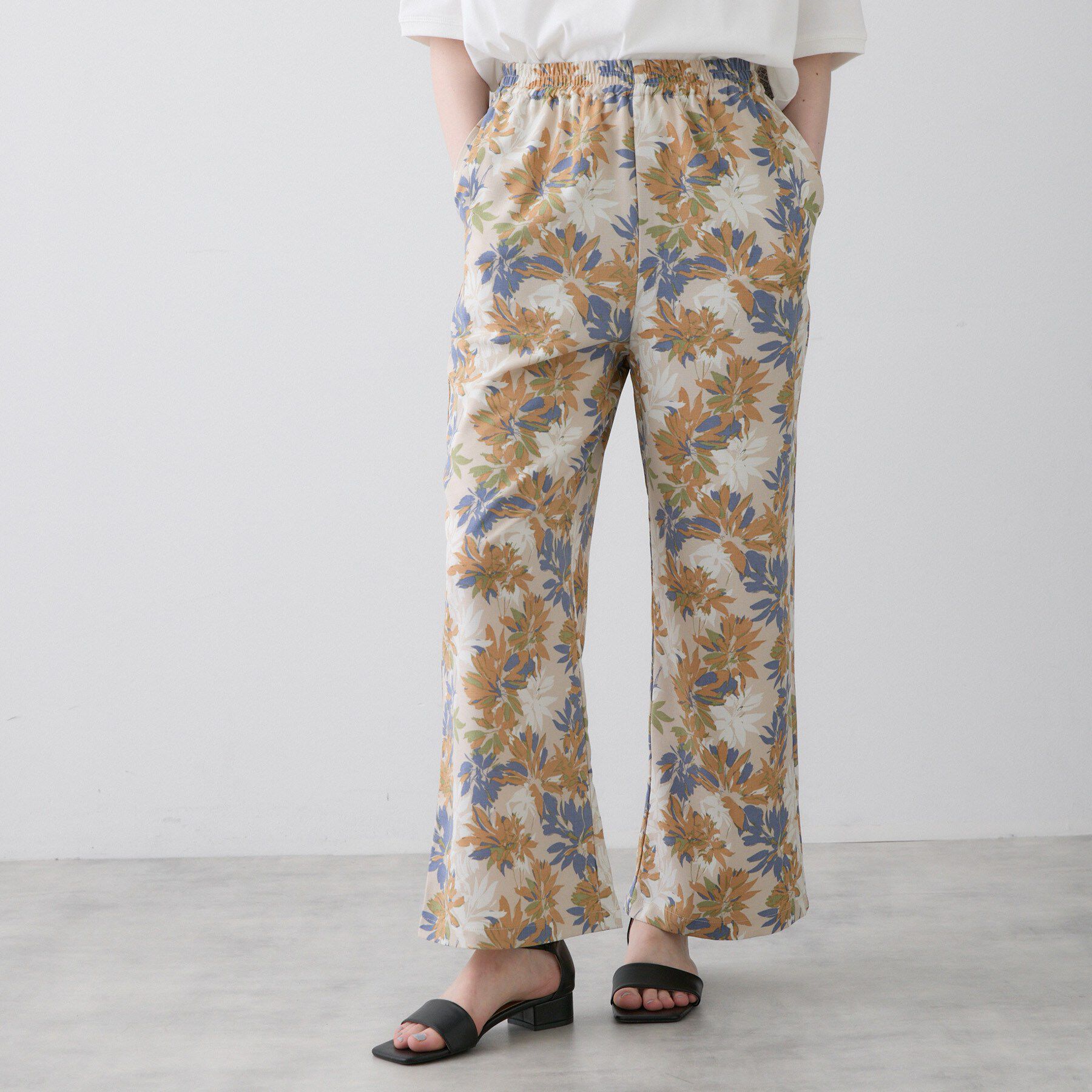 Dessin「【洗える】ボタニカル柄リラクシーパンツ」|その他|