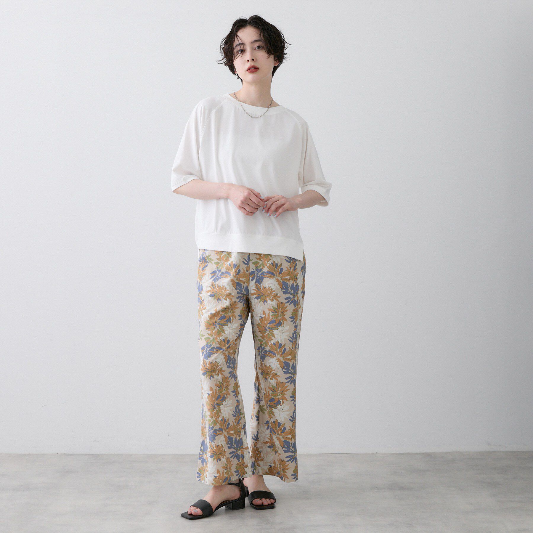Dessin「【洗える】ボタニカル柄リラクシーパンツ」|その他|