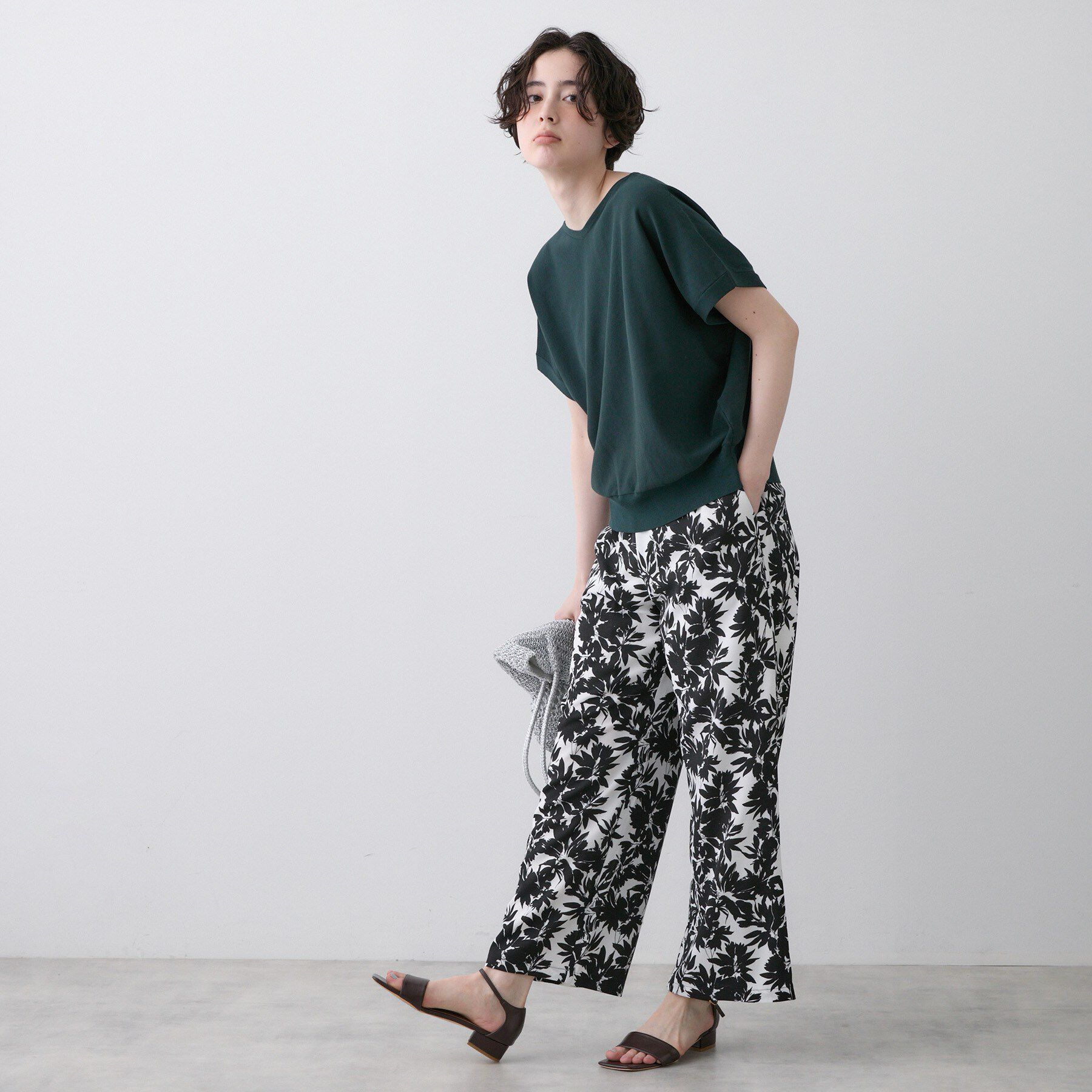 Dessin「【洗える】ボタニカル柄リラクシーパンツ」|その他|
