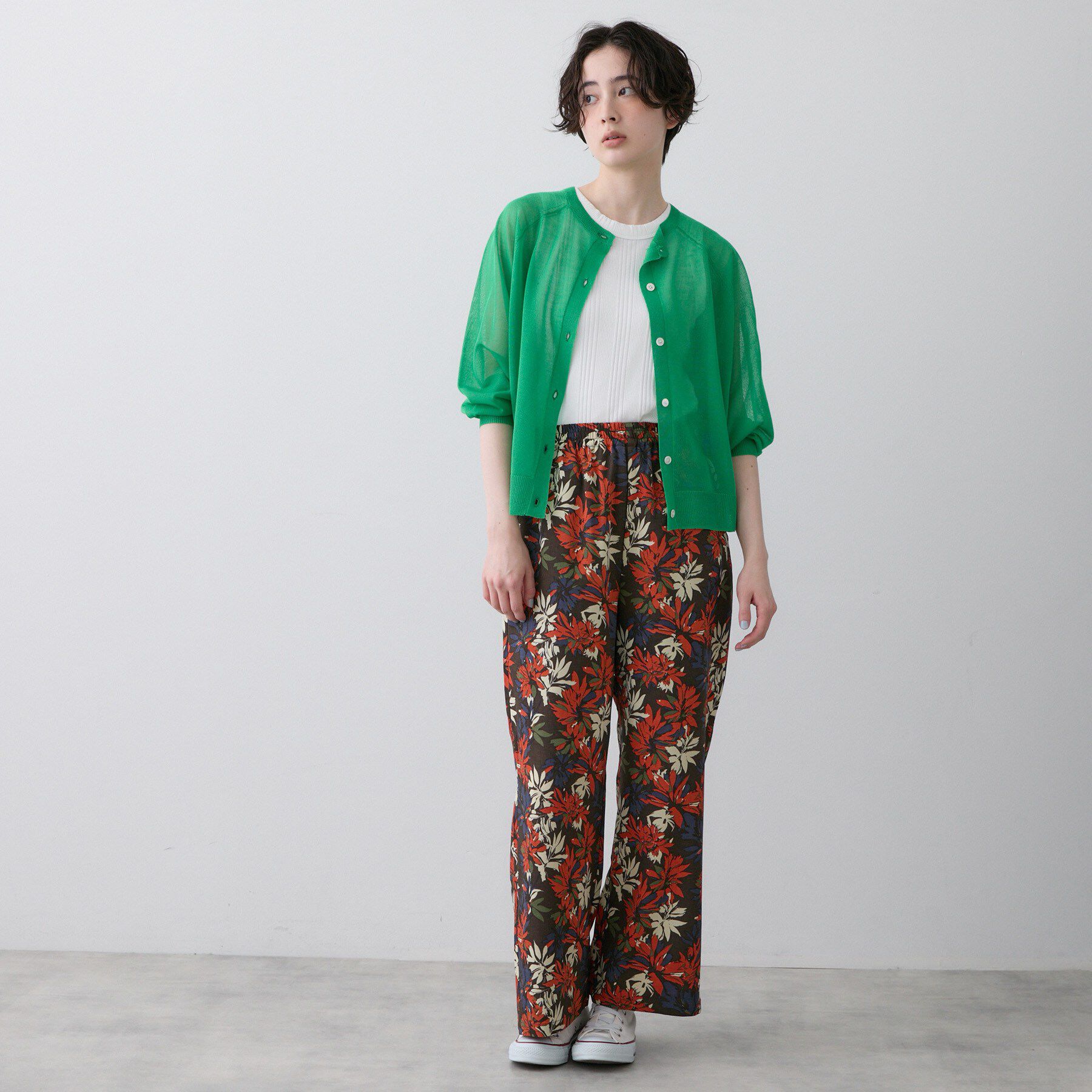 Dessin「【洗える】ボタニカル柄リラクシーパンツ」|その他|