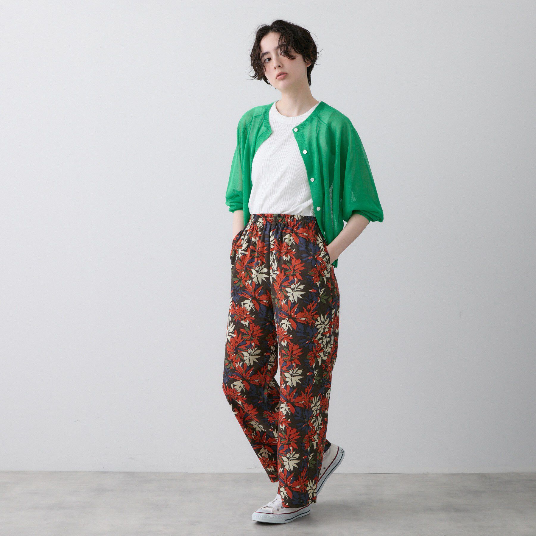 Dessin「【洗える】ボタニカル柄リラクシーパンツ」|その他|