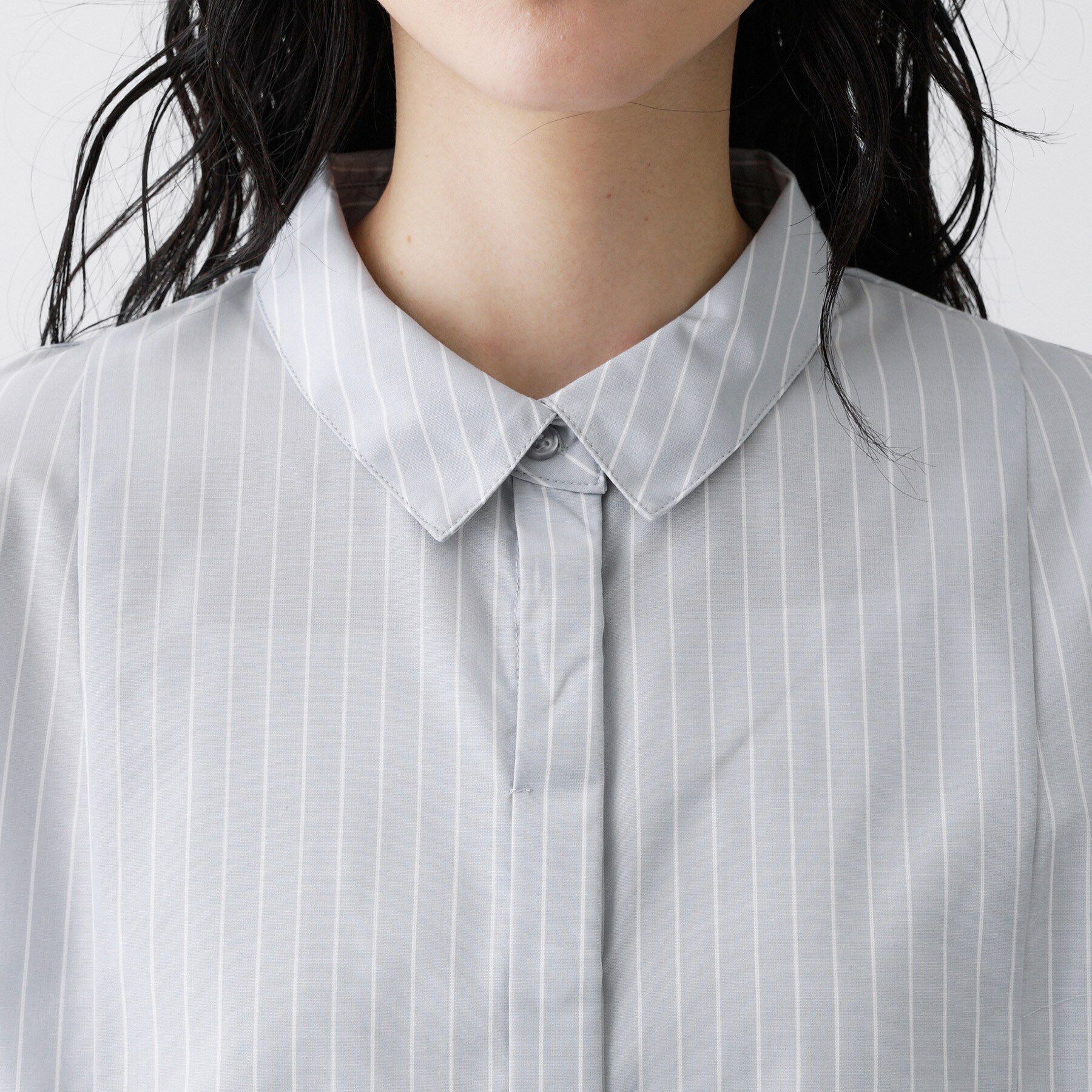 Dessin「【洗える】切替フレアシルエットシャツ」|シャツ・ブラウス|