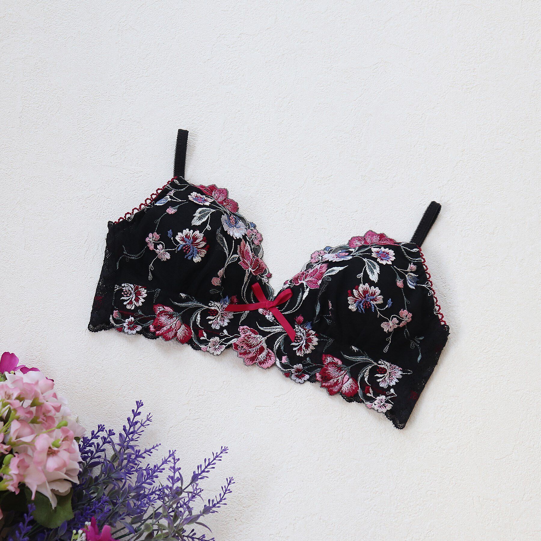 Risa Magli「レンヌ ソフトブラ」|インナー|ブラック(019)