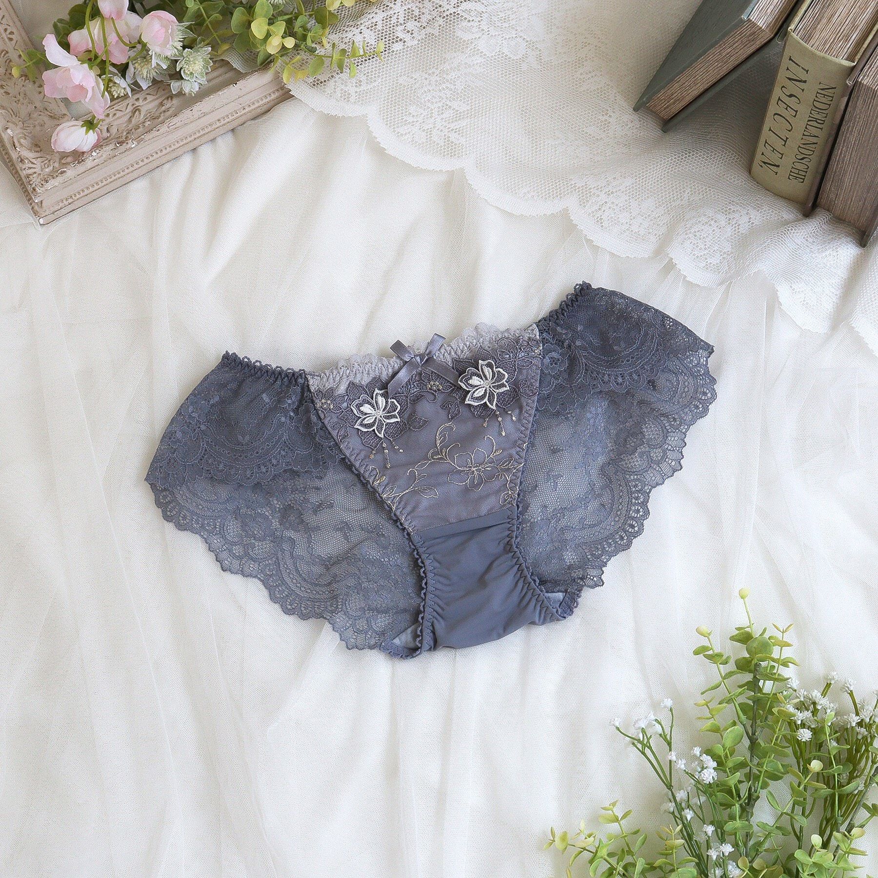 Risa Magli「マデリン レースショーツ」|インナー|グレー(012)