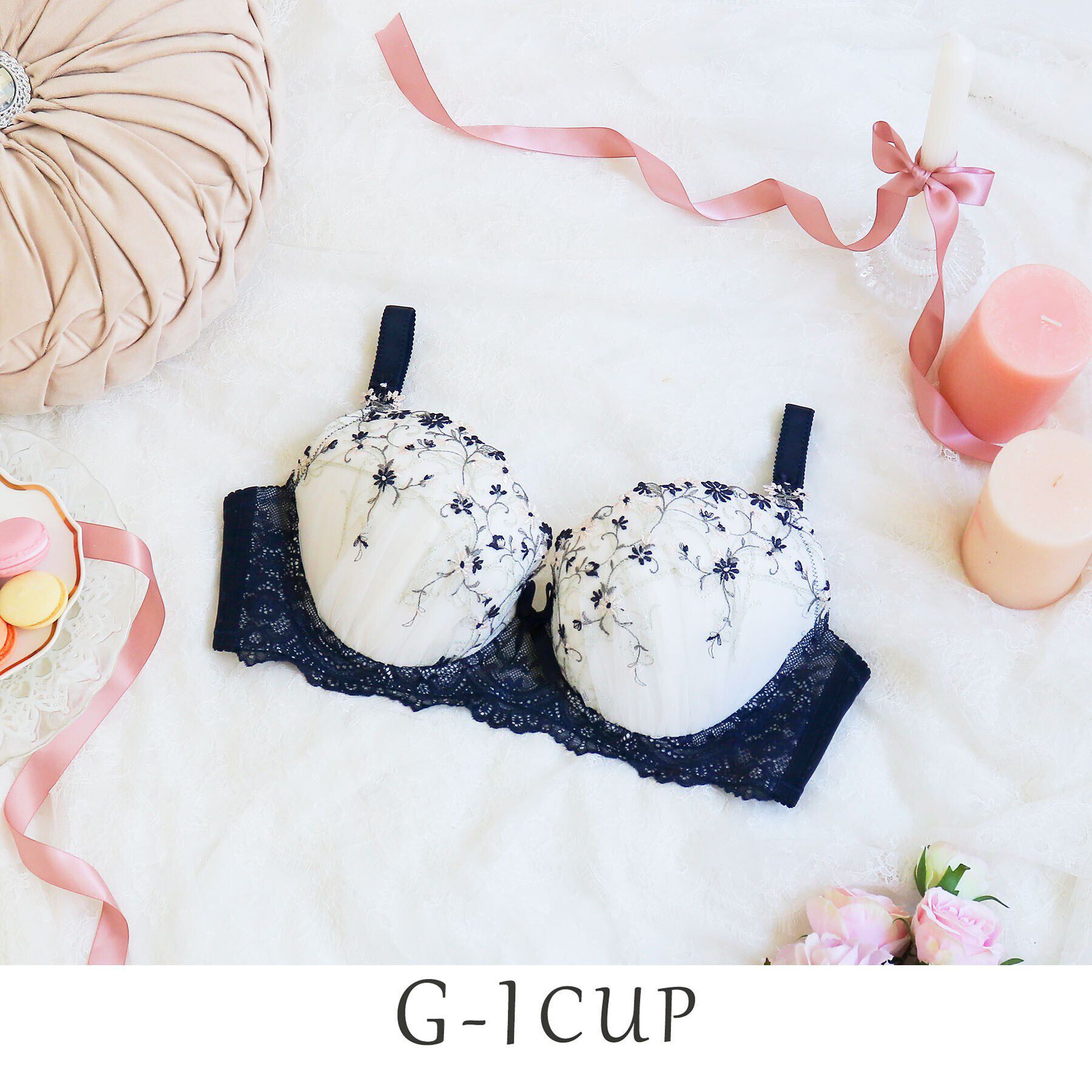 Risa Magli「ティナ ブラジャー（G-I）＜バストアップタイプ＞」|インナー|ネイビー(094)