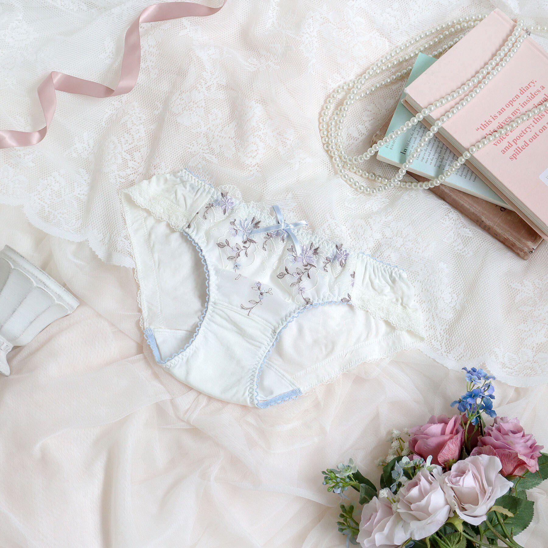 Risa Magli「フィオナ サニタリーショーツ」|インナー|アイボリー(004)