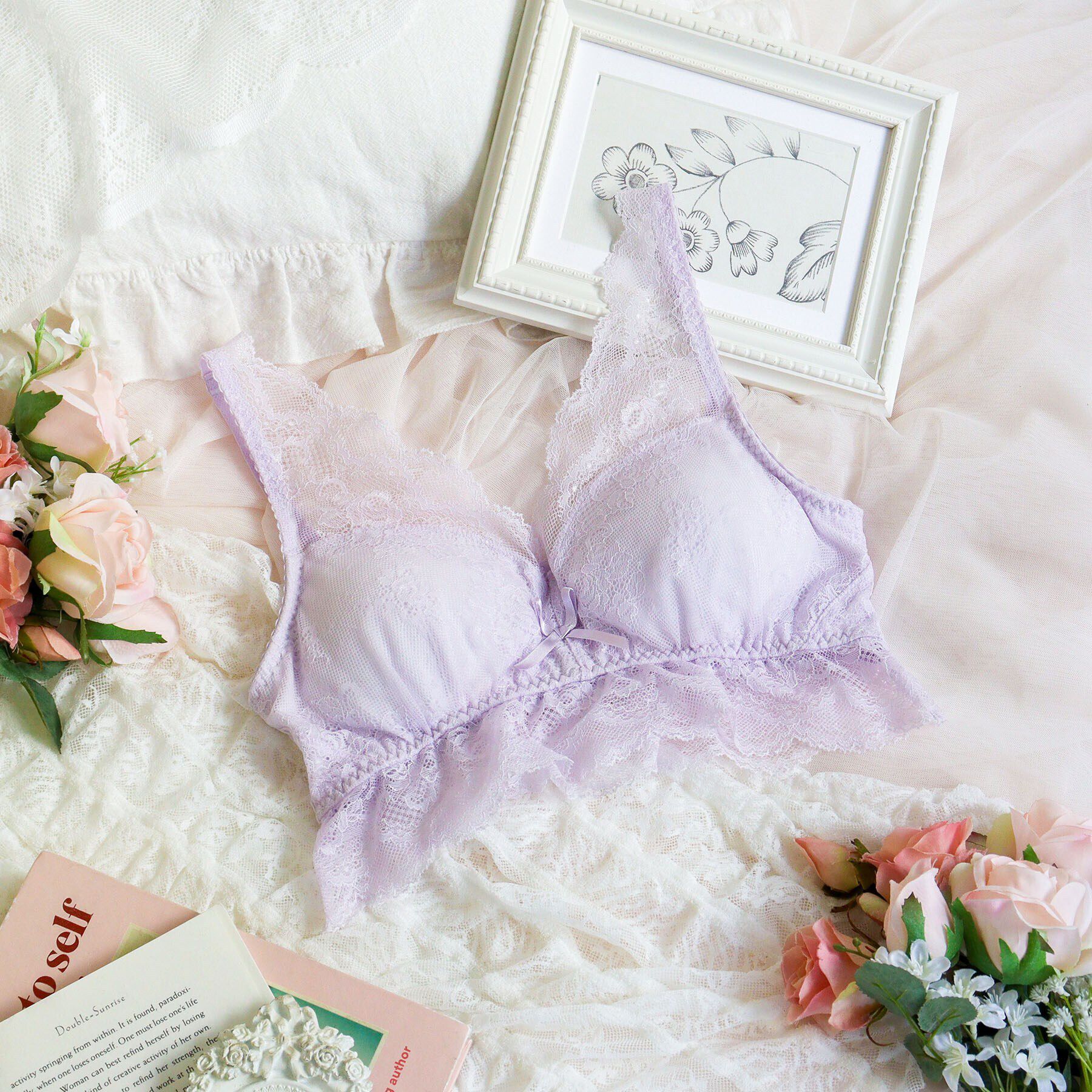 Risa Magli「マティア おやすみブラ」|インナー|ラベンダー(080)