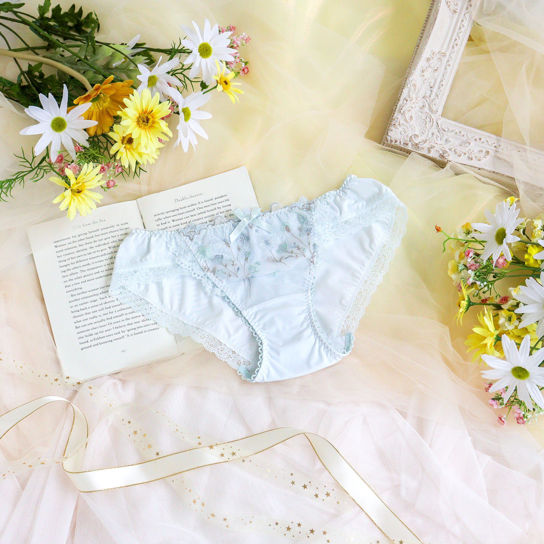 Risa Magli「ミリ ノーマルショーツ」|インナー|ブルー(092)