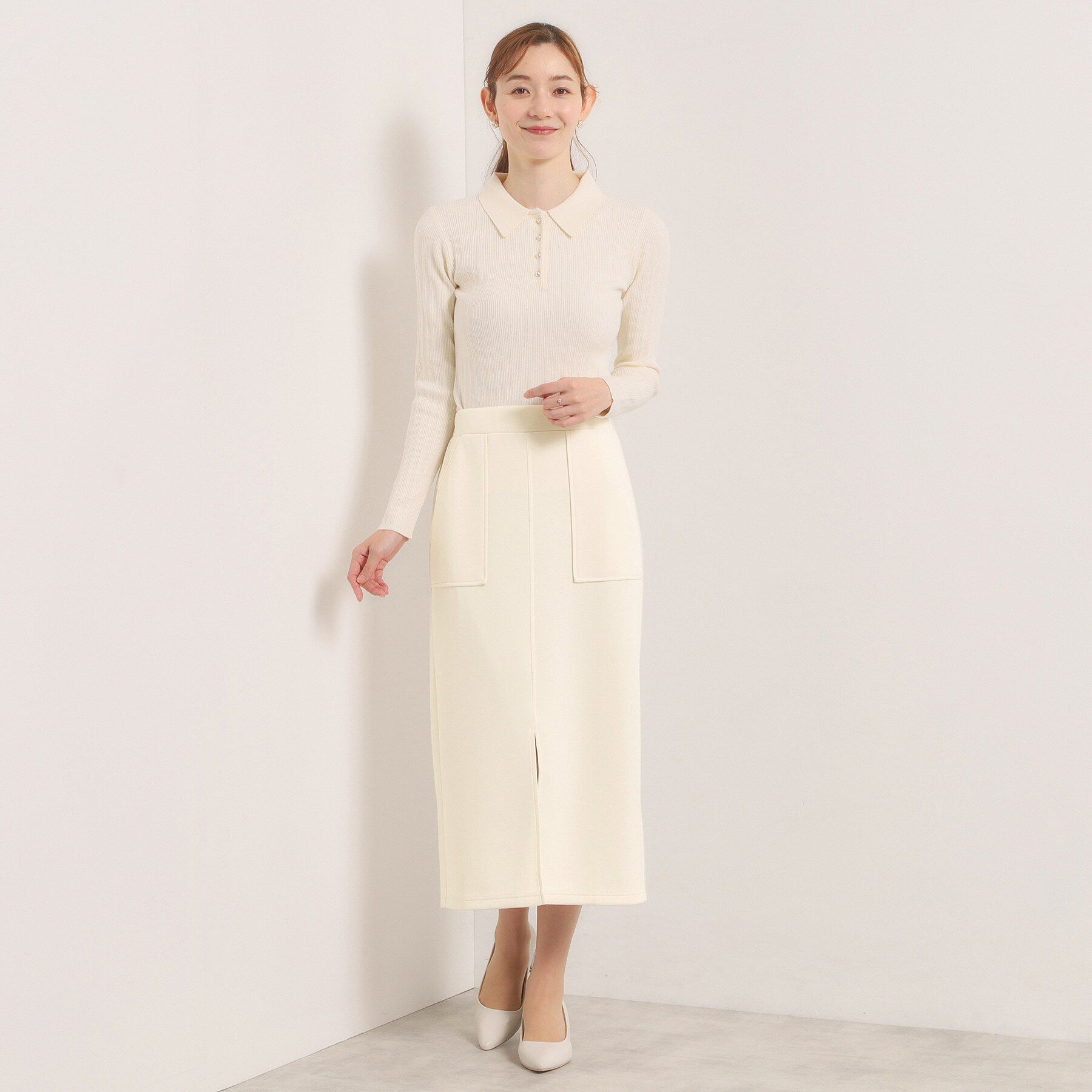 ITS&rsquo;DEMO「【洗濯機OK／花粉防止】ダンボールタイトスカート」|スカート|