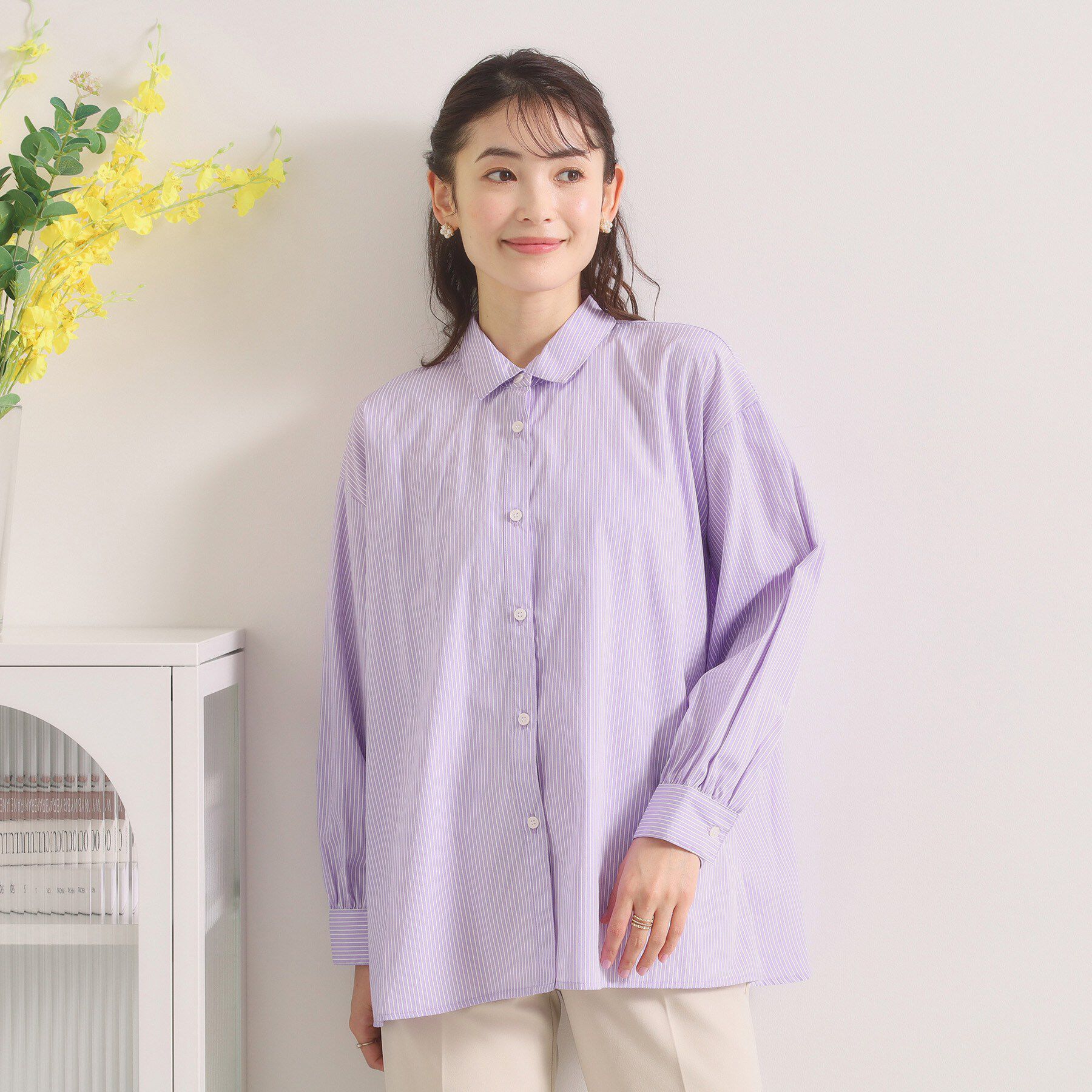 ITS&rsquo;DEMO「【手洗い可】バックギャザーブラウス」|シャツ・ブラウス|