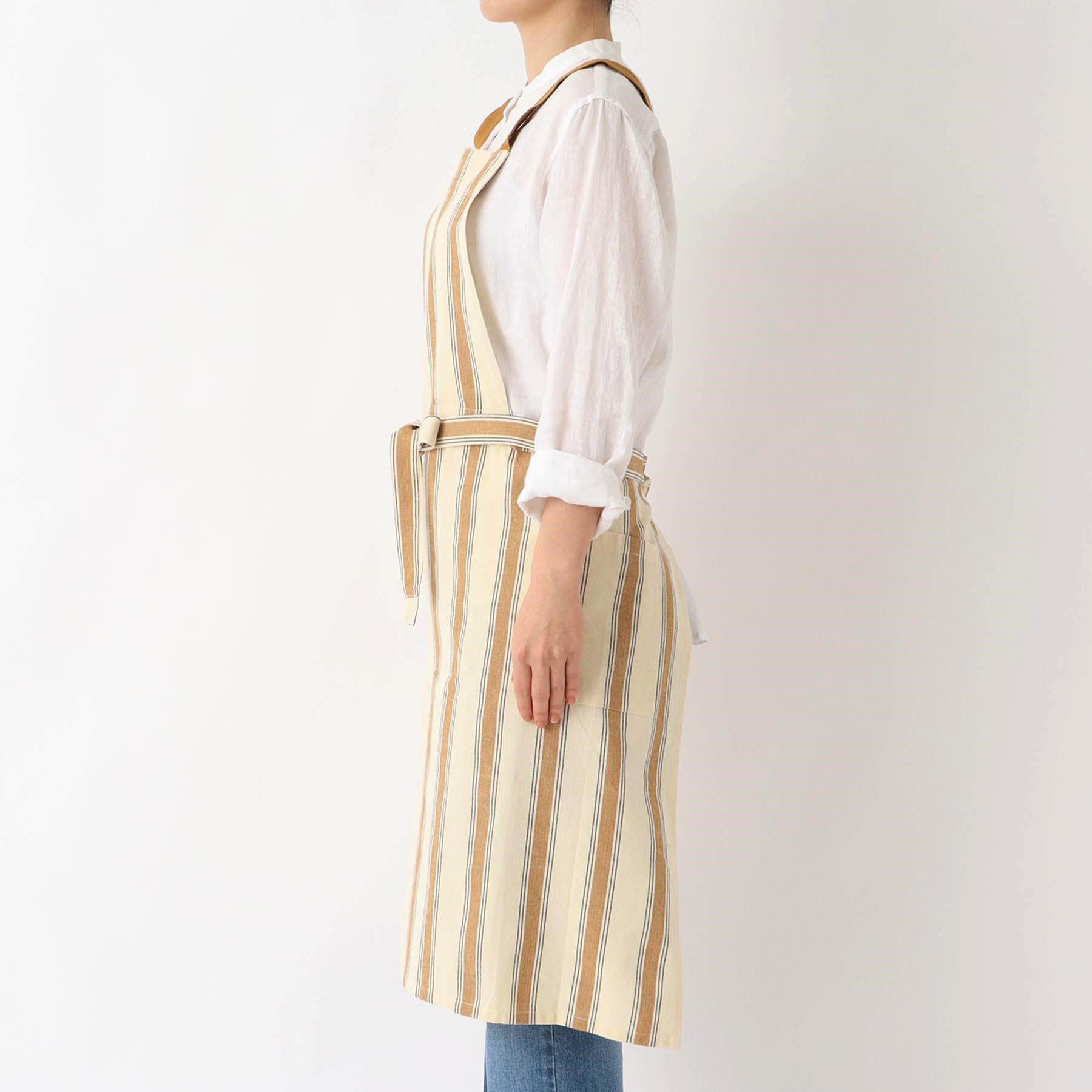 212 KITCHEN STORE「ダブルストライプ フルエプロン 2way MU ＜212Kオリジナル＞」|食器・キッチングッズ|