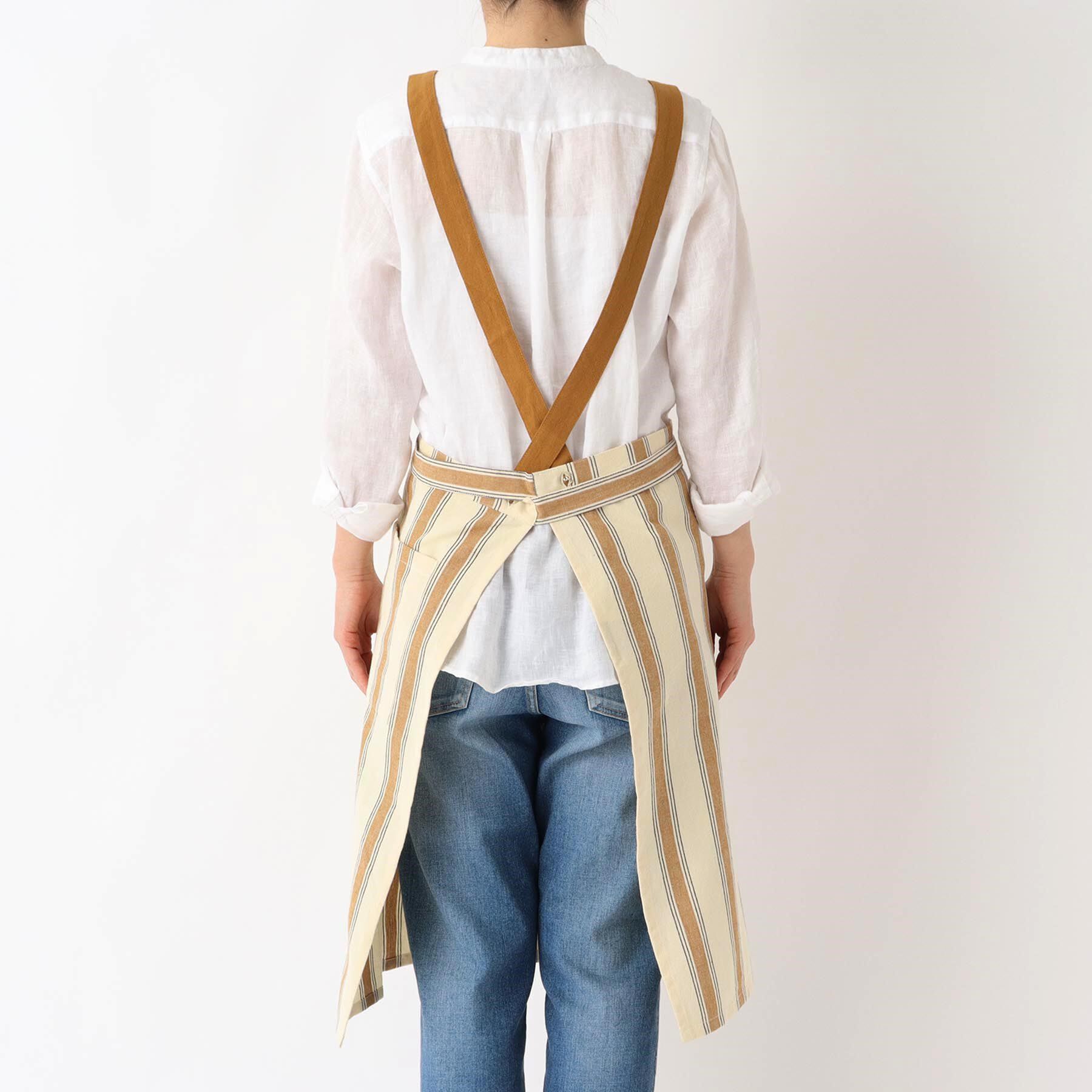 212 KITCHEN STORE「ダブルストライプ フルエプロン 2way MU ＜212Kオリジナル＞」|食器・キッチングッズ|