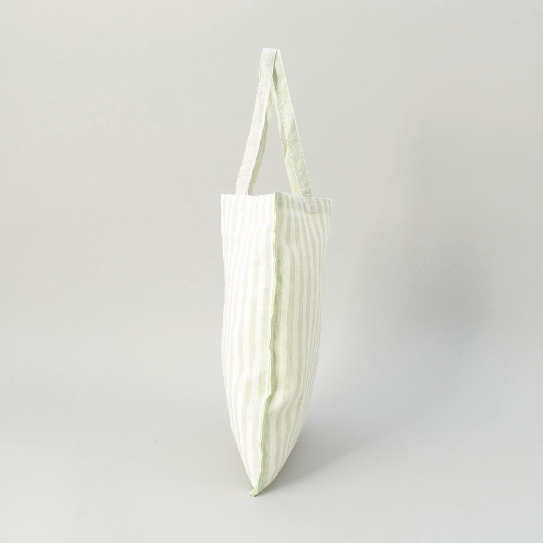 212 KITCHEN STORE「ブロックストライプ リネンコットン エコバッグ LGR ＜212Kオリジナル ＞」|その他|