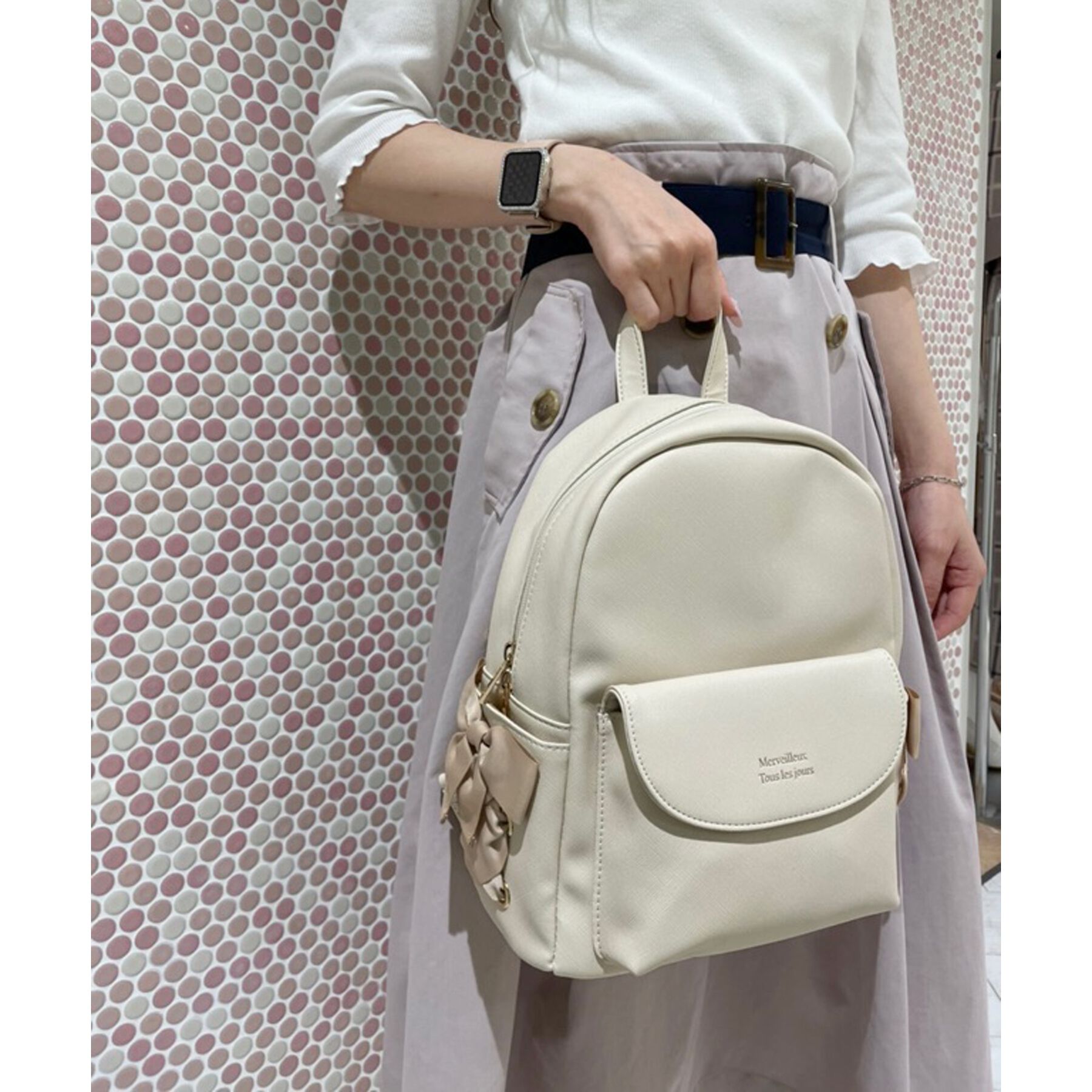 Ober Tashe「サイドレースアップリュックL」|リュック|