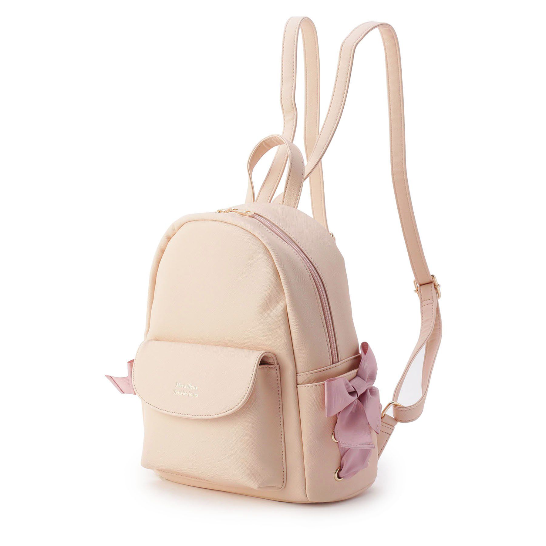 Ober Tashe「サイドレースアップリュックL」|リュック|ピンク(072)