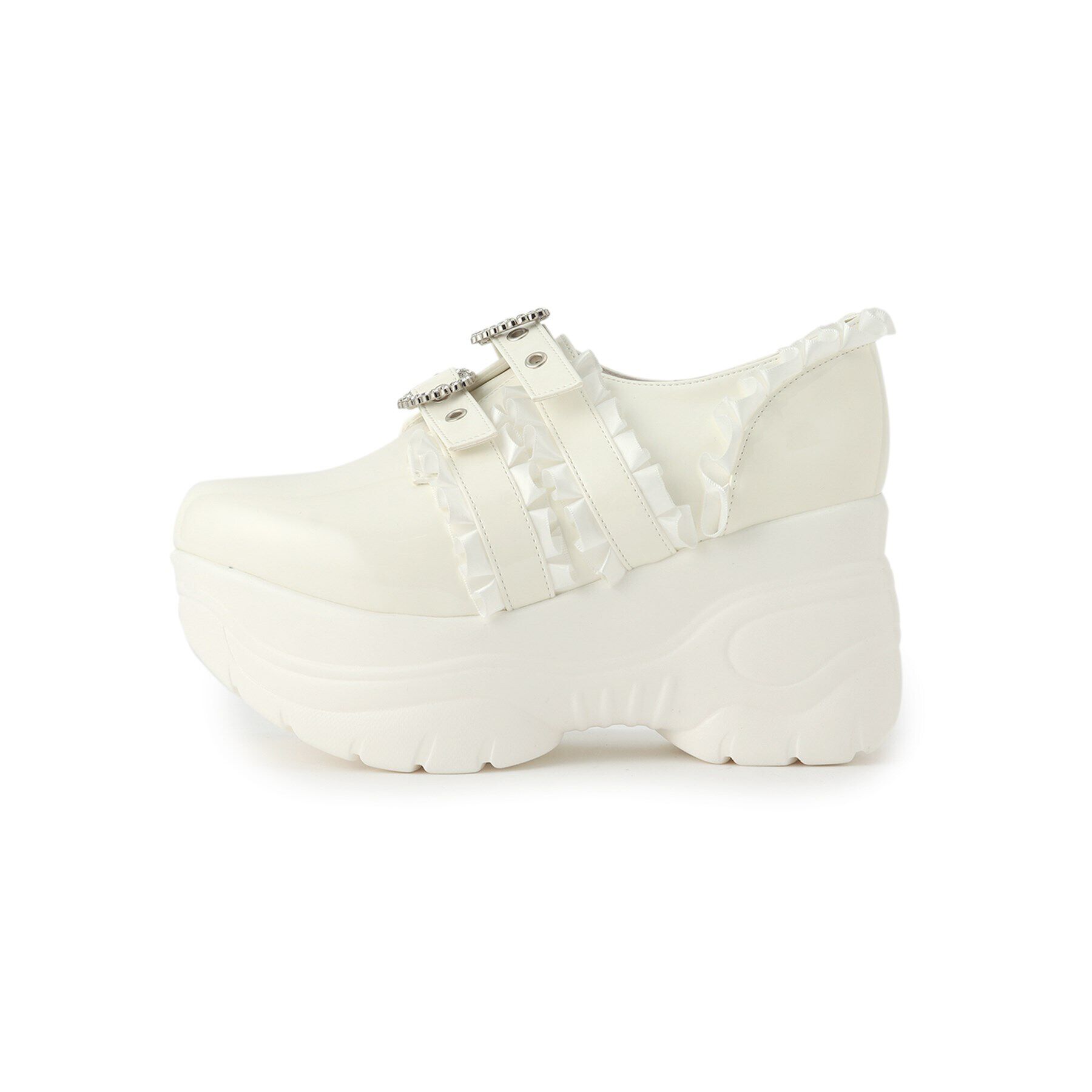 csT&P「厚底キラキラビジュー付きスニーカー」|スニーカー|