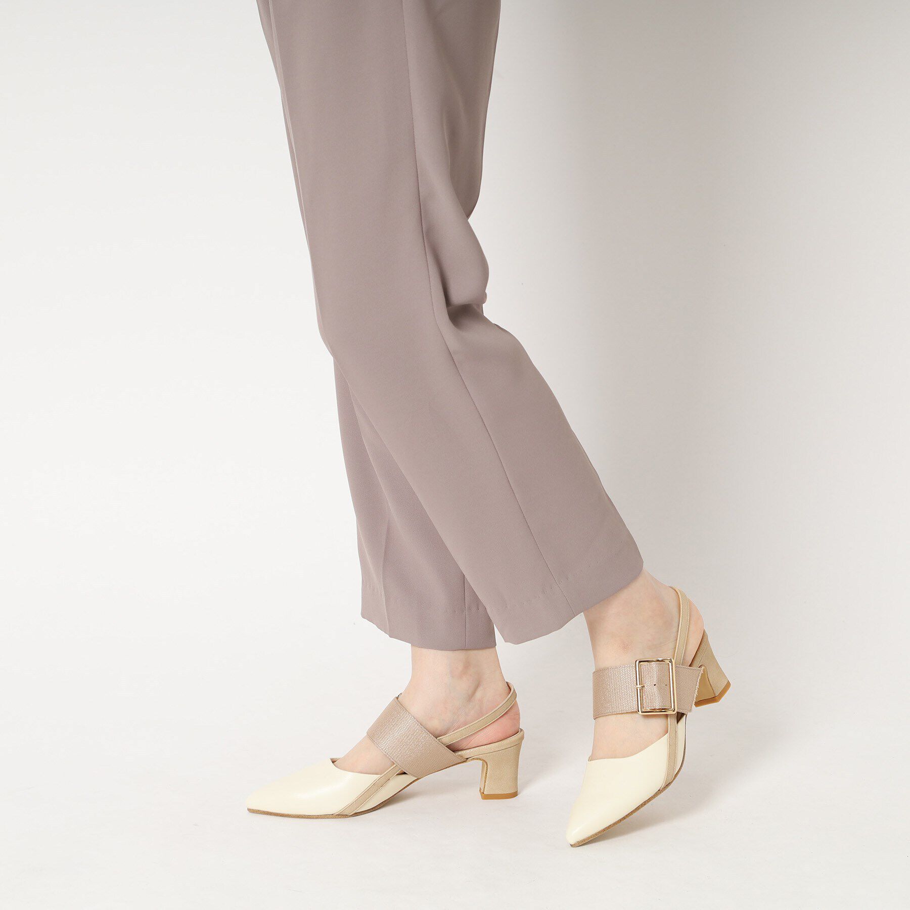 ESPERANZA「バックルベルトバックストラップパンプス」|パンプス|