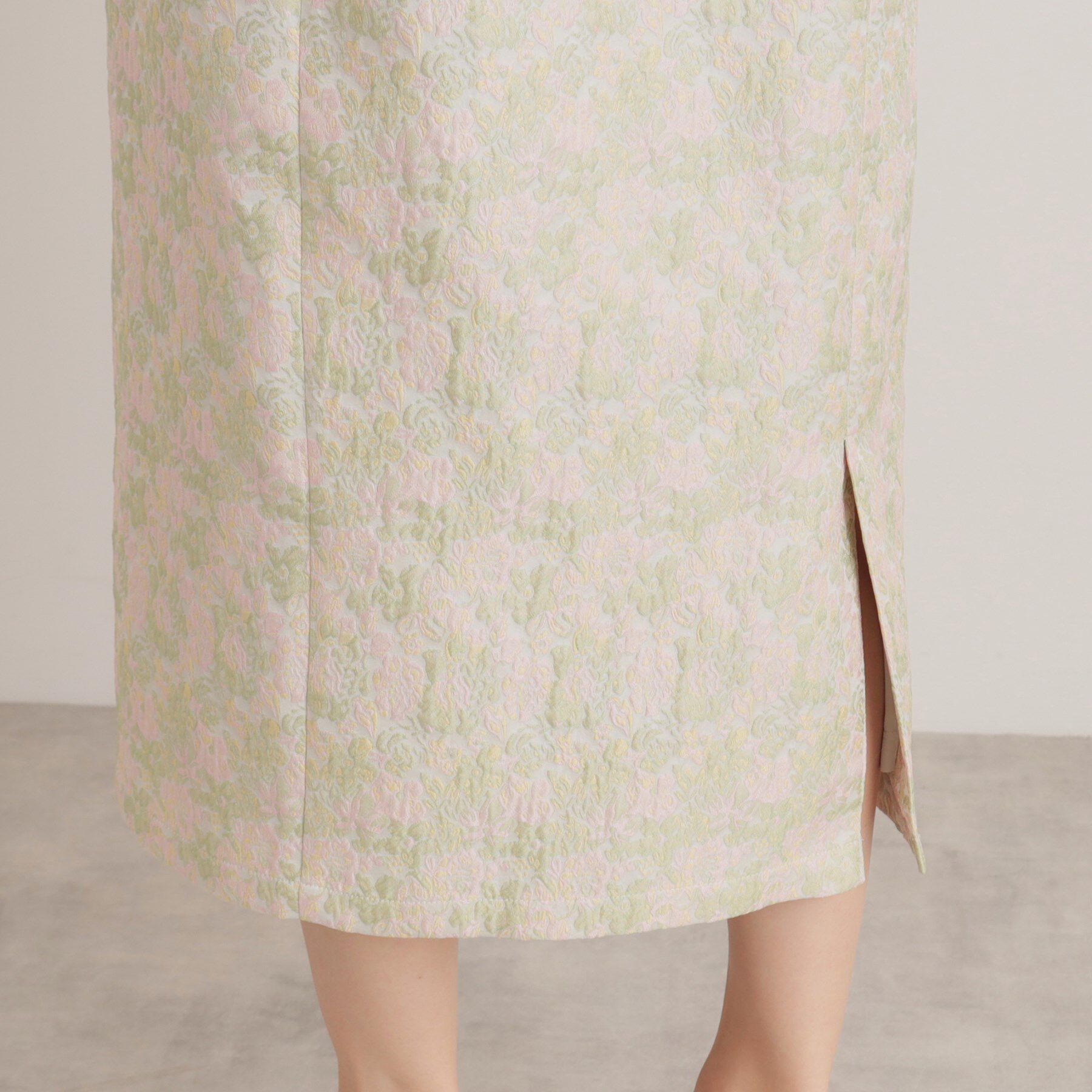 SunaUna「【食事会/お出かけ】小花ジャカードワンピース」|ワンピース|