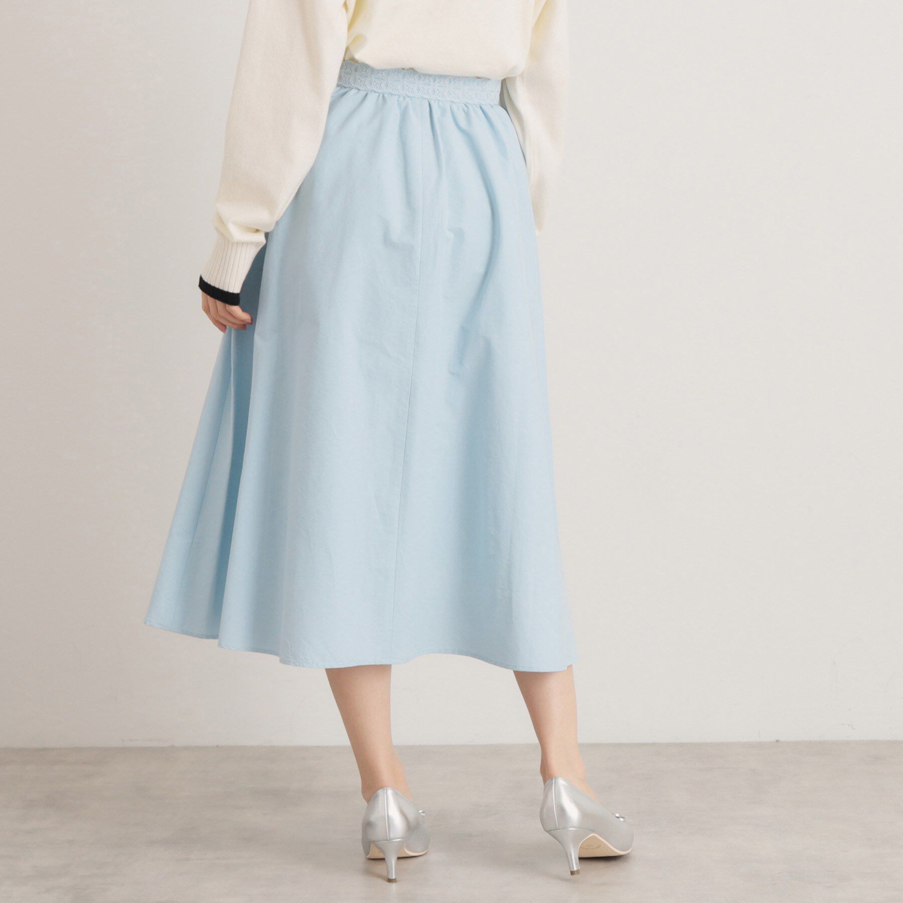 SunaUna「【通勤服】タフタフレアスカート」|スカート|