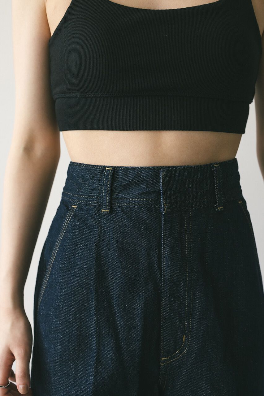 STYLEMIXER「センタープレスワイドデニム」|デニム|