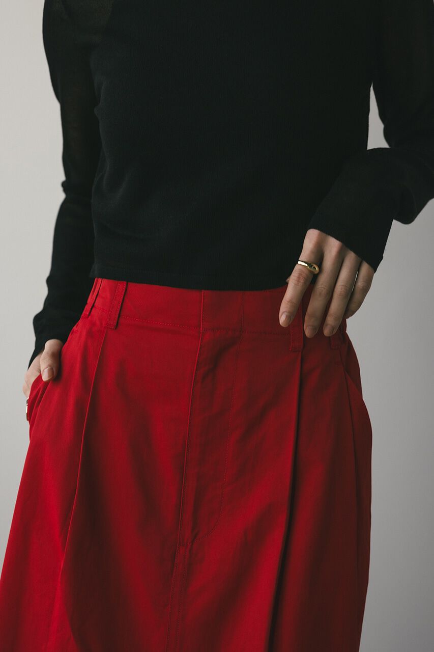 STYLEMIXER「フロントスリットタックスカート」|スカート|