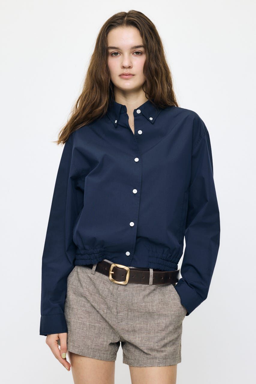 MOUSSY「BUTTON DOWN SHIRT ブルゾン」|シャツ・ブラウス|NVY