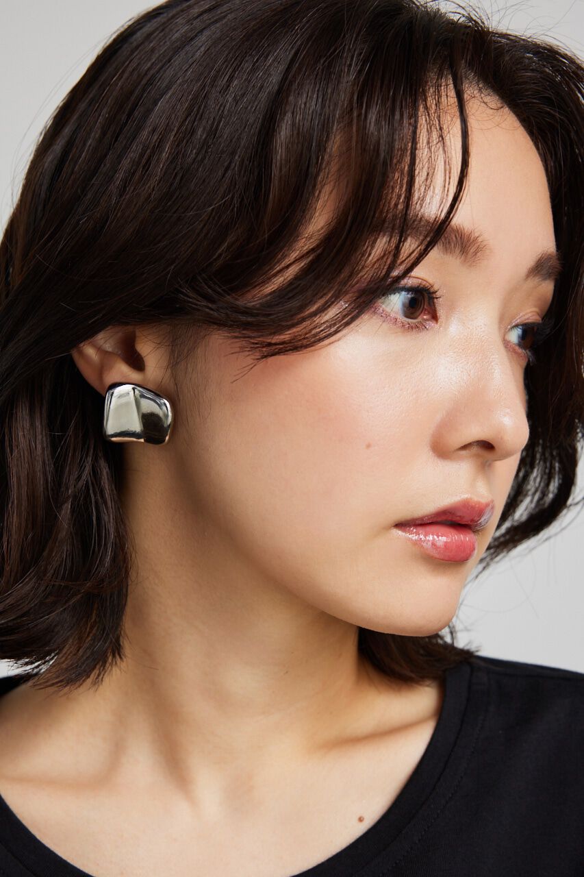 rienda「スクエアフォールドピアス」|ピアス|