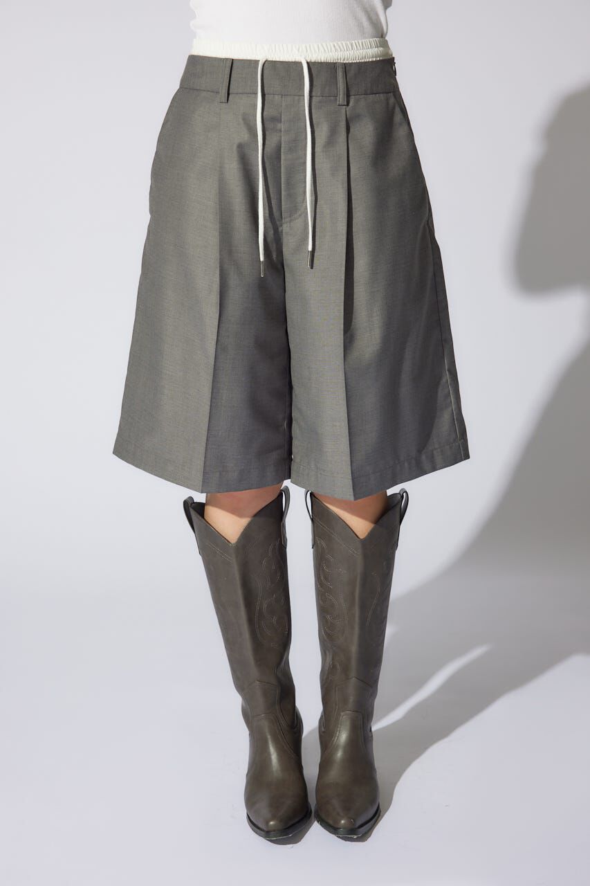 rienda「レイヤードパターンジャストウエストハーフパンツ」|その他|