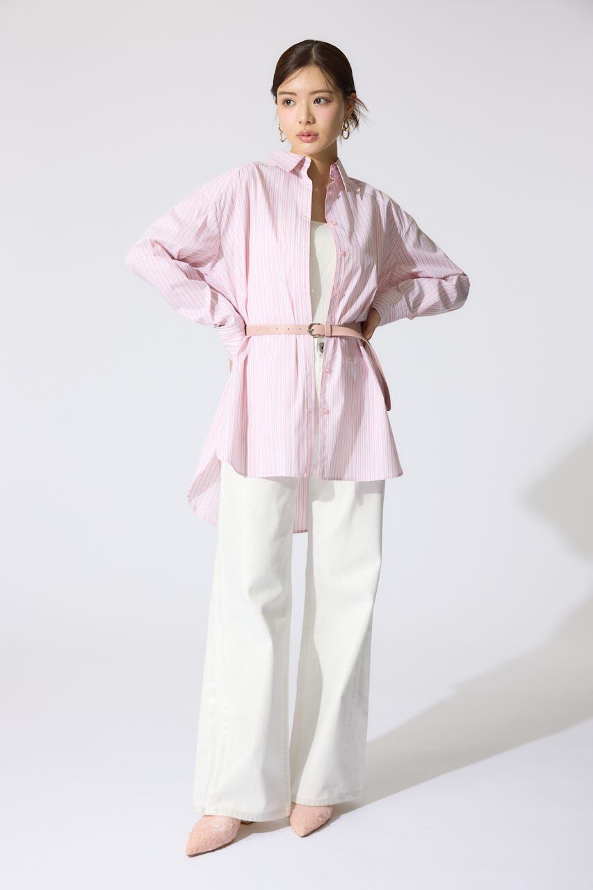 rienda「2WAYベルトセットシャツトップス」|シャツ・ブラウス|
