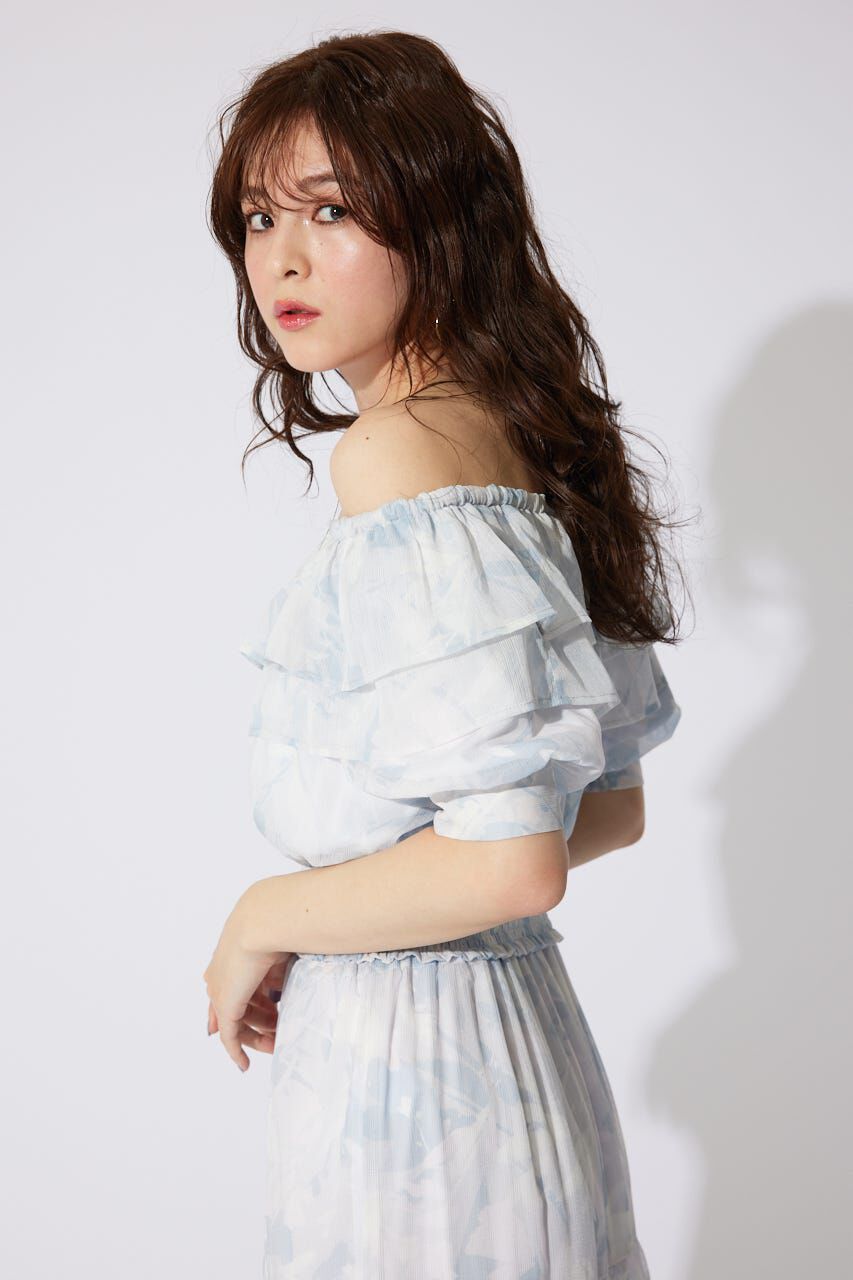 rienda「2WAYオフショルダーショートトップス」|シャツ・ブラウス|