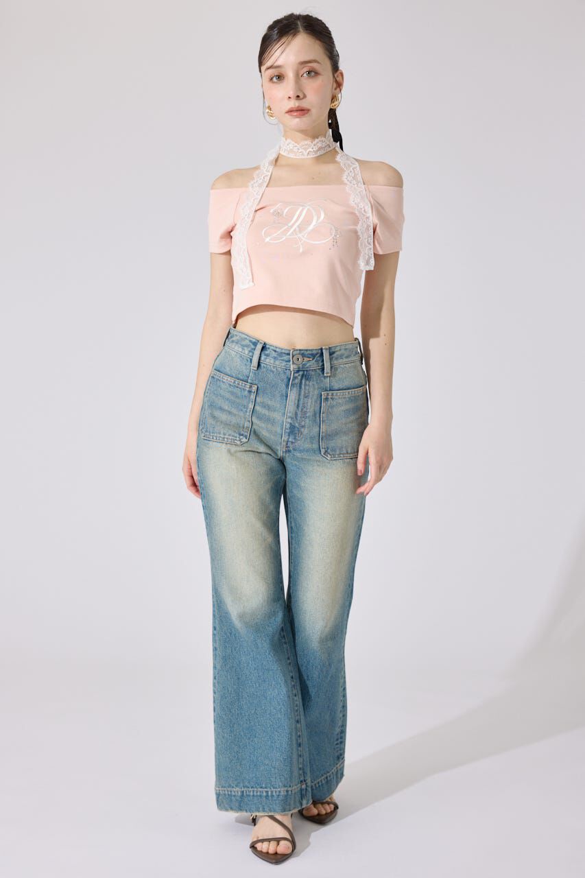 rienda「2WAYオフショルTシャツ」|Tシャツ・カットソー|