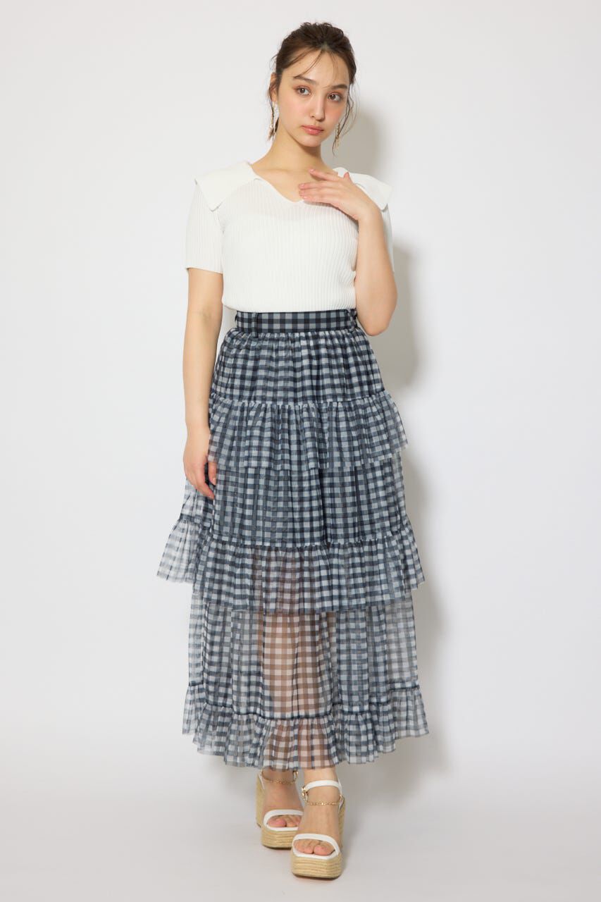 rienda「BIGカラーニットトップス」|ニット・セーター|