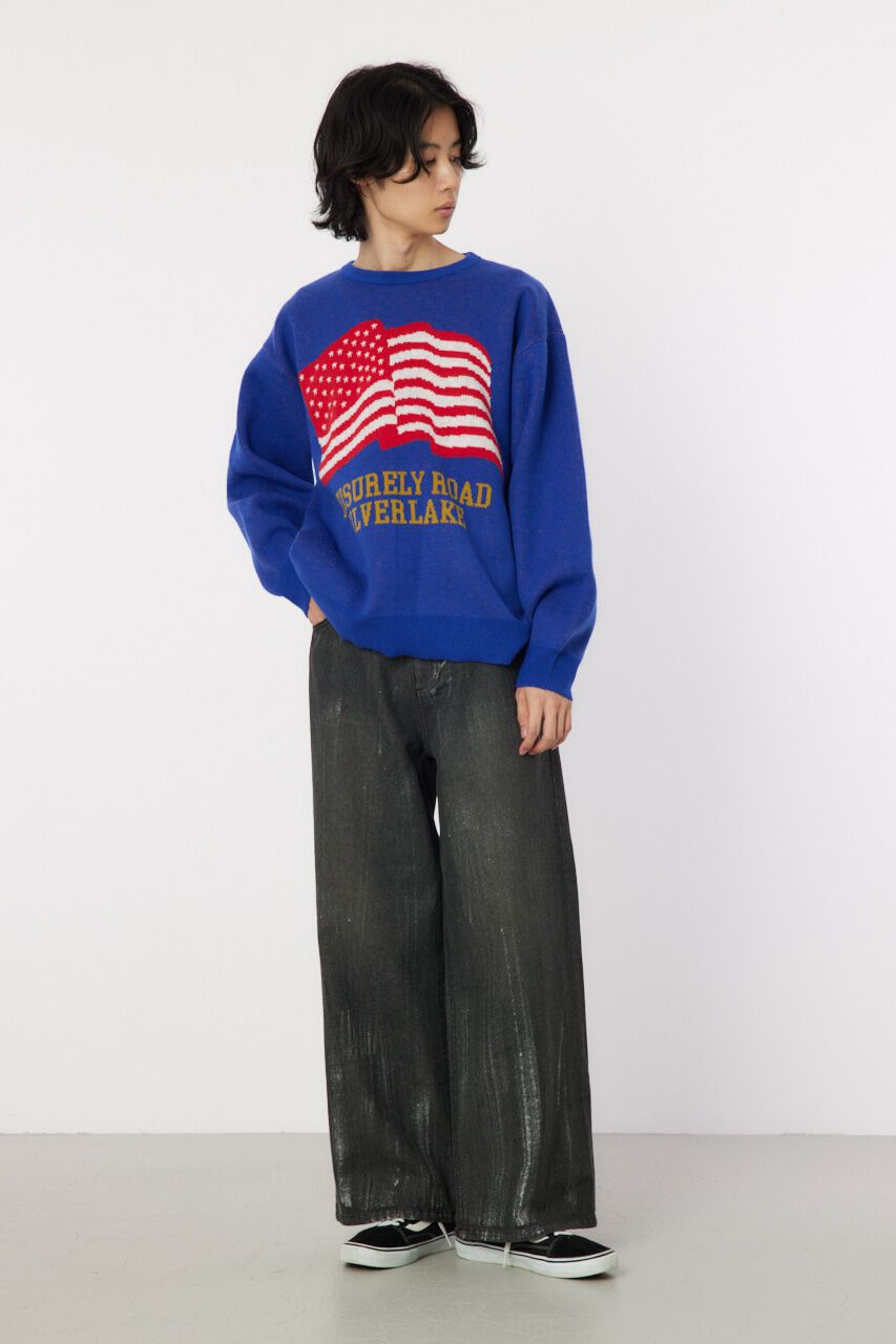 RODEO CROWNS「foiled デニムパンツ」|デニム|