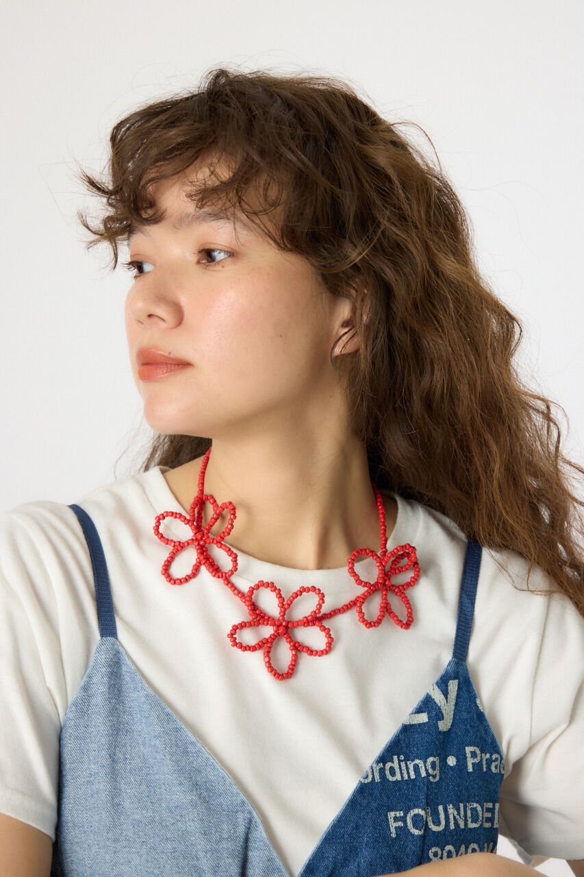 RODEO CROWNS「フラワービーズネックレス」|ネックレス|