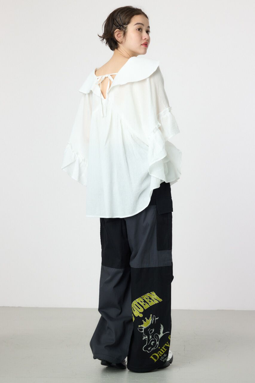 RODEO CROWNS「ボリュームフリルチュニック」|シャツ・ブラウス|