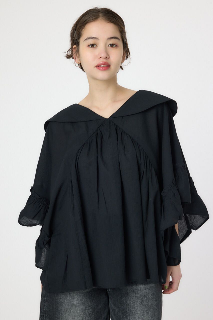 RODEO CROWNS「ボリュームフリルチュニック」|シャツ・ブラウス|