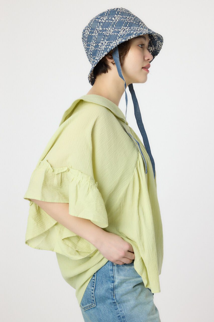 RODEO CROWNS「ボリュームフリルチュニック」|シャツ・ブラウス|