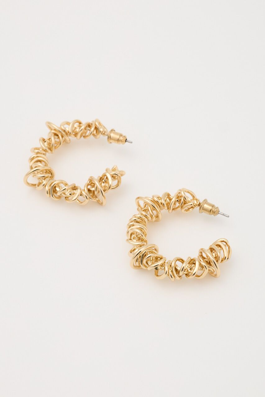 SLY「WINDING METAL HOOP ピアス」|ピアス|